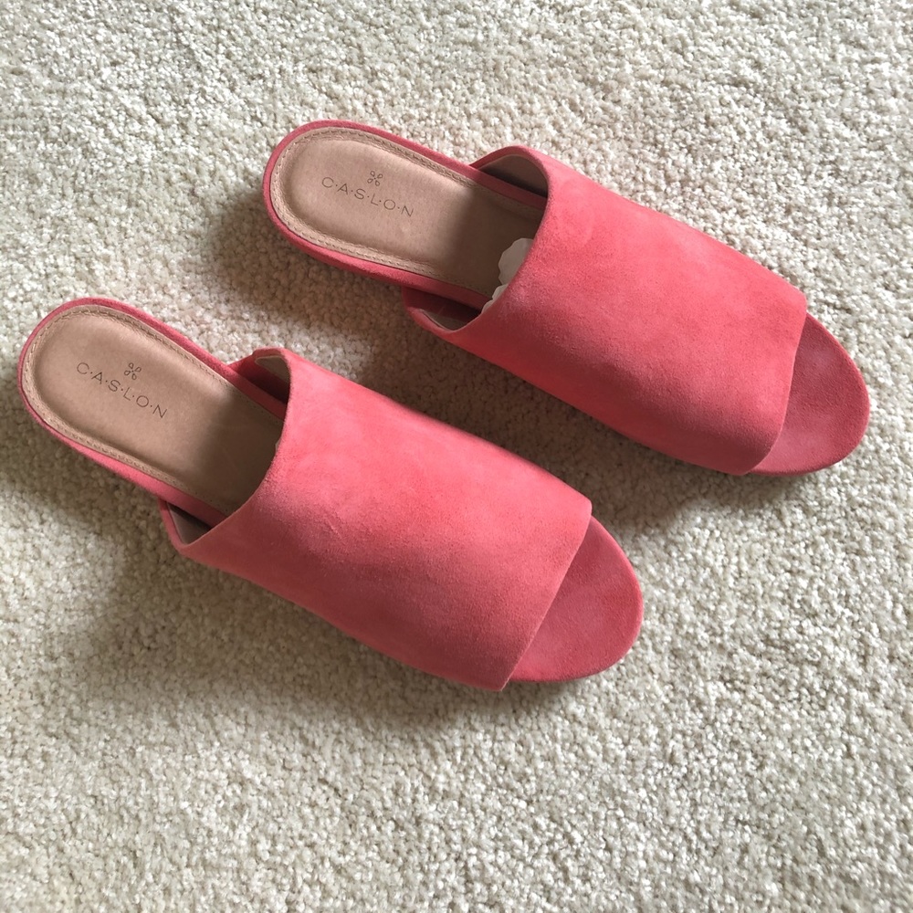 Caslon Suede Slides